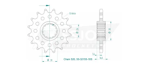 Sport Sprocket Front 520 Natural, 2, nordicamoto.ro