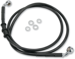 Extended Length Black Vinyl Brake Line Kit Black Oversize [+102 mm (4'')], 1, nordicamoto.ro