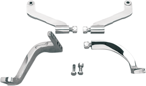 Driver Floorboard Mounting Brackets Silver