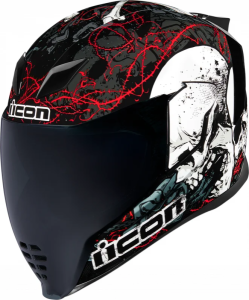 Airflite Skull Helmet Black/white 3x-large Multi, Red