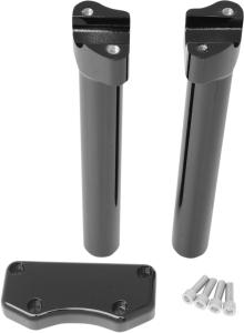 Handlebar Riser & Top Clamp Kit Black