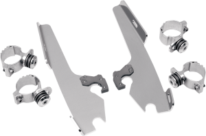 Fats/slim Windshield  Trigger-lock Complete Mount Kit Polished