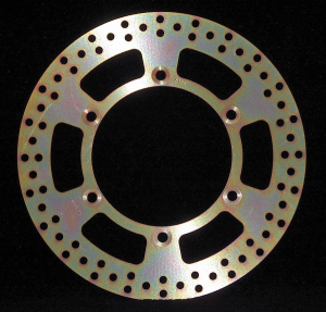 Round D-series Fixed Offroad Brake Rotor Gold, Stainless Steel