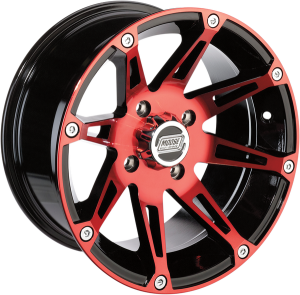 387x Wheel Black, Red 14 x 8, 2, nordicamoto.ro
