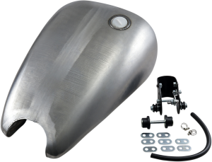 Extended Smooth-top Quickbob Rubber-mount Gas Tank Raw