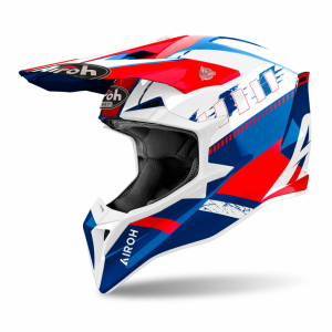 Airoh Wraaap Feel Enduro sisak, kék/piros fényes, 1, nordicamoto.ro