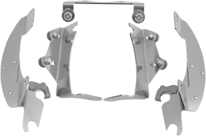 Fats/slim Windshield Trigger-lock Complete Mount Kit Polished
