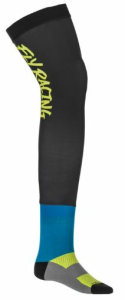 Fluo sárga/kék hosszú zokni