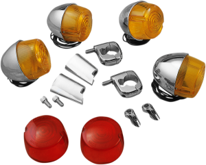 Complete Marker Light Kits Chrome, 1, nordicamoto.ro