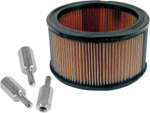 High-flow Air Filter & Adapter Kit Black, Orange