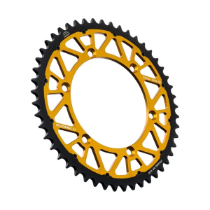 JT SPROCKETS Twinstar acél-alumínium hibrid lánckerék, fekete, arany, 1, nordicamoto.ro