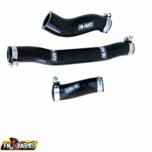 FM-Parts szilikon hűtőcső-készlet KTM/Husqvarna 2017–2019-es modellekhez, fekete, nordicamoto.ro