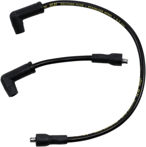Custom 8.8 Mm Spark Plug Wire Black, 2, nordicamoto.ro