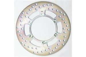 Round D-series Scooter Brake Rotor Silver, Stainless Steel
