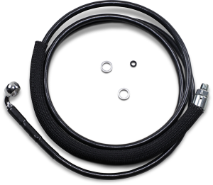 Stainless Steel Hydraulic Clutch Line Black +152 mm (6''), 1, nordicamoto.ro