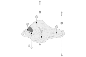 SW-Motech adapterkészlet Adventure Racks-hez, fekete GPT0015235700B, 3, nordicamoto.ro