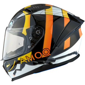 AMOQ FI100 Bee sisak, fényes fekete, JNR, YM, nordicamoto.ro