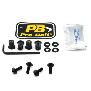 Screen Bolt Aluminium Black