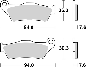 Cs Carbon Brake Pad, 1, nordicamoto.ro