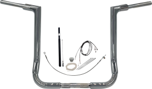 1-1/2(r) Ez Install Flat Top Handlebar Kit Silver, 3, nordicamoto.ro