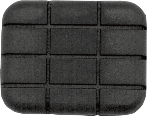 Chrome Brake Pedal Pad Black