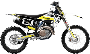 Evo Graphics Kit White, Yellow, 1, nordicamoto.ro