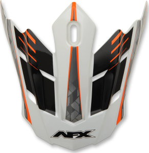Fx-17 Factor Visor Peak Pearl White/safety Orange Orange, White ONE SIZE, 1, nordicamoto.ro