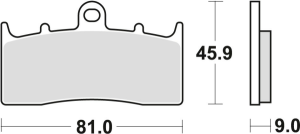 TRW Organic első fékbetétek a következő BMW modellekhez: R 1100 S (2001–2005) / R 1150 GS / ADV / R / RS (2000–2006) / K 1200 LT (2000–2009) / R 1200 C / CL (2000–2005)