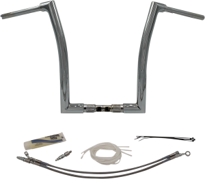 1-1/2(r) Ez Install Flat Top Handlebar Kit Silver