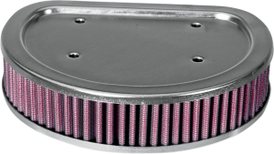 High Flow Air Filter Black, Red