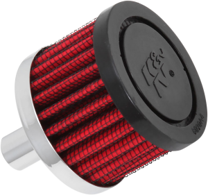 Crankcase Vent Filters Black, Red, Chrome, 3, nordicamoto.ro