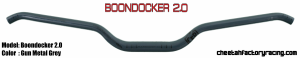 CFR Boondocker kormány 2.0, pisztolyfém szürke, nordicamoto.ro