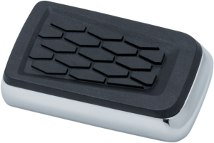 Hex Brake Pedal Pads Black, Silver