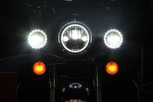 4½(r) Led Passing Lamps Black Chrome, 5, nordicamoto.ro