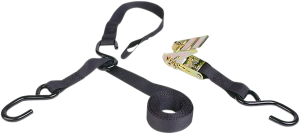 8-ft. Triple-hook Ratchet Tie-down With Soft Hook Black, 1, nordicamoto.ro