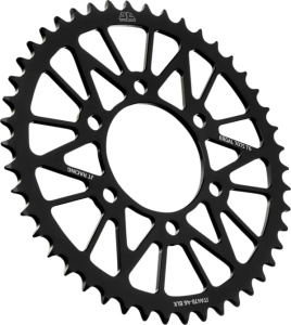JT SPROCKETS Racelite alumínium hátsó lánckerék, fekete 
