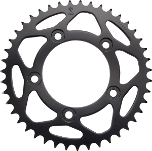 JT SPROCKETS Acél hátsó lánckerék, fekete , nordicamoto.ro