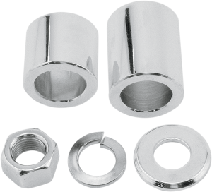 Axle Spacer/nut Kit Silver