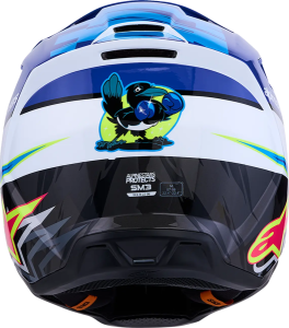 Alpinestars SM3 Falcon sisak, kék/fekete/rózsaszín, XL, 4, nordicamoto.ro