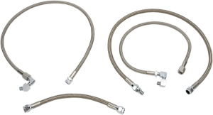 Stainless Steel Braided Oil Line Kit Stainless Steel, 1, nordicamoto.ro