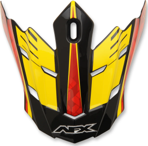 Fx-17 Complex Factor Visor Peak Black/red/yellow Red, Yellow ONE SIZE, 1, nordicamoto.ro