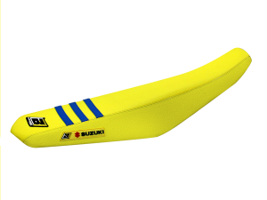 Blackbird Racing Replica Team Suzuki Ksrt 2022 Graphics Kit With Seat Cover Yellow, Blue