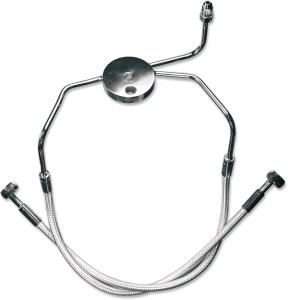 Designer Series Dot Front Lower Brake Line Kit Chrome, Sterling Chromite® Ii, 1, nordicamoto.ro