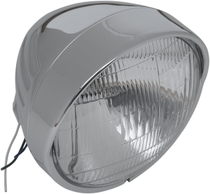 Chrome Custom Springer-style Headlight Assemblies Chrome, 2, nordicamoto.ro