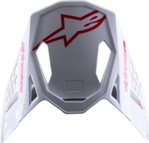 Supertech M8 Helmet Visor Red, White  One size fits all, 1, nordicamoto.ro