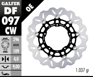 Wave® Brake Rotor Black, Silver