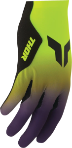 Thor Sportmode Iconic kesztyű, sárga/lila, L-es méret, 3, nordicamoto.ro