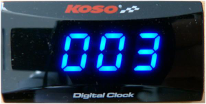 Line Clock Super Slim Black