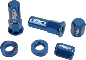 Valve Cap/rim Lock Kits Blue, Anodized