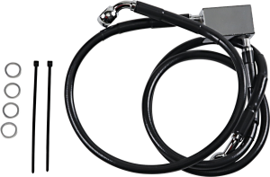Stainless Steel Brake Line Kit Black, 2, nordicamoto.ro
